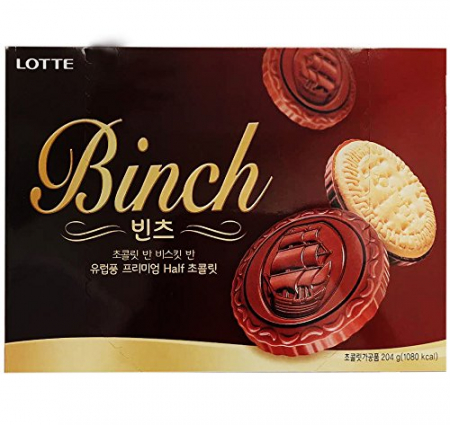 Crackers - Binch Choco Biscuit 102g Lotte