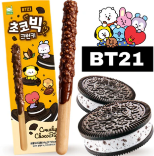 Snacksㅣ과자 - BT21 Chocobig Chocolate Stick 54GR