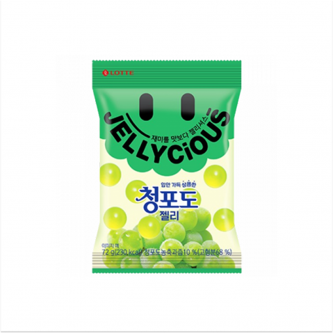 Jeleuri - Candy Jellicious White Grape 72g Lotte