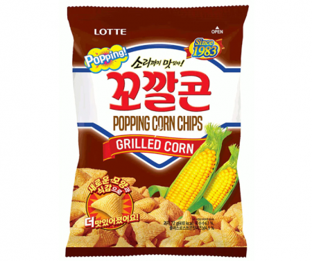 Chips - Chips Porumb Grilled Corn 72g Lotte