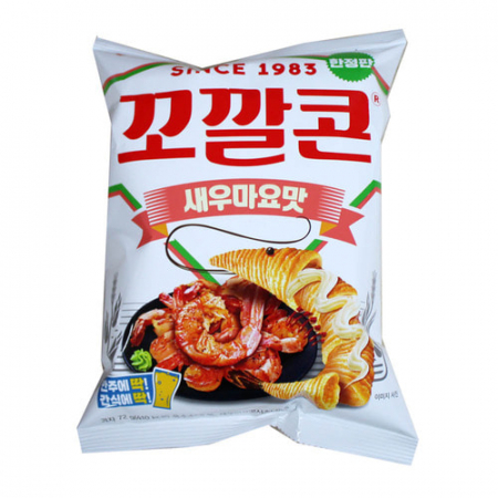 Snacksㅣ과자 - Chips Porumb Shrimp Mayo 72g Lotte