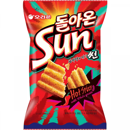 Snacksㅣ과자 - Chips Sun Spicy 135g Orion