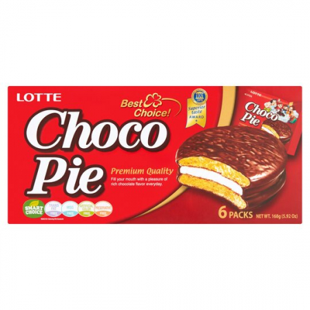 Prăjituri - Choco Pie Original 168g Lotte