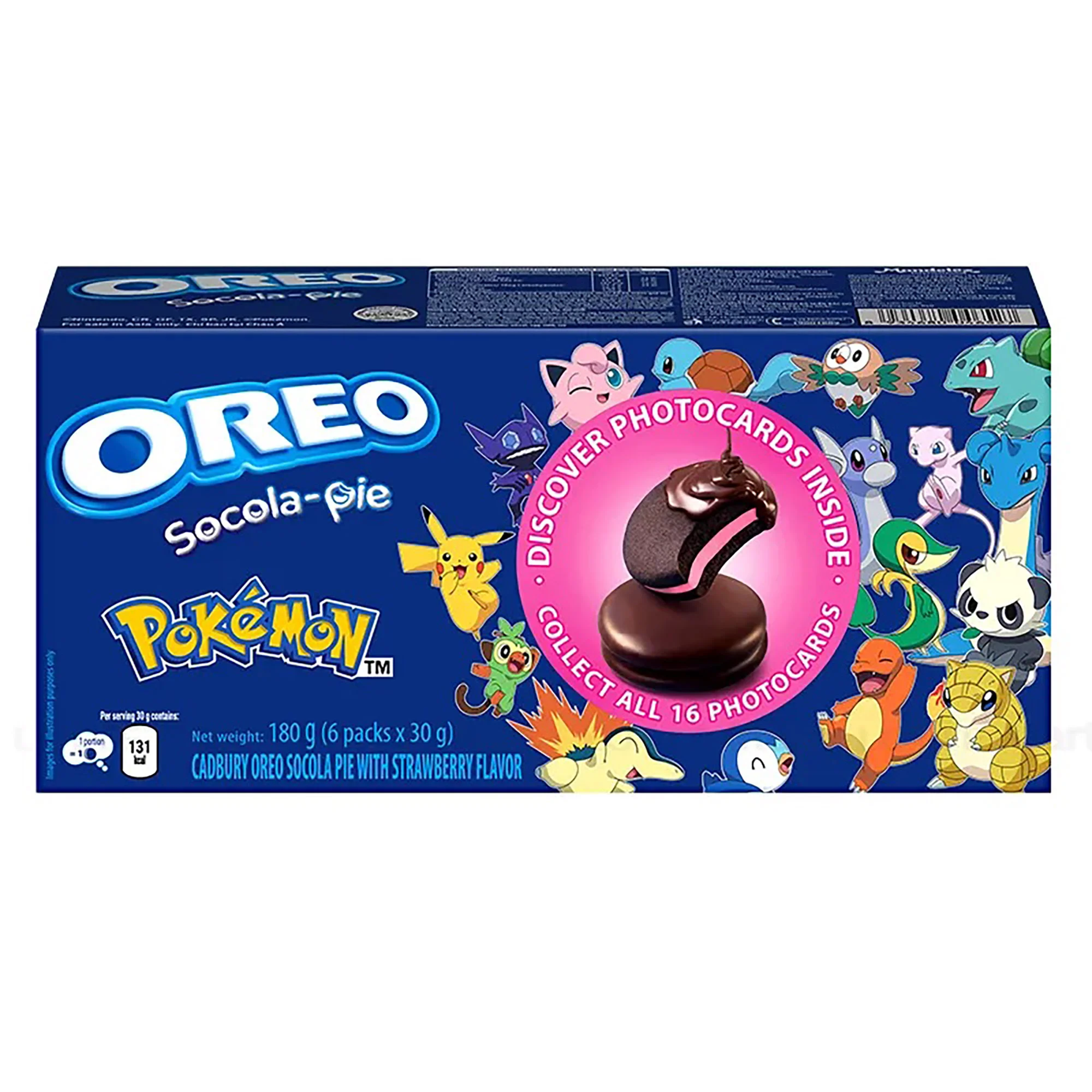Prăjituri - ChocoPie Strawberry 180g OREO