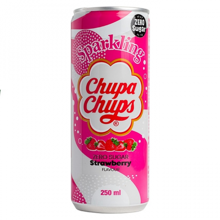 Soda - Chupa Chups Capsune Zero Zahar 250ml