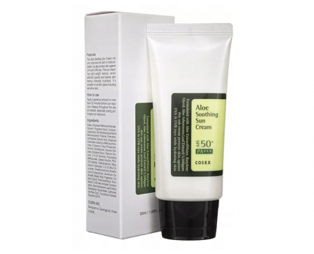CosmeticeㅣK-Beauty - COSRX Aloe Sooting Sun Cream SPF50+ 50ml