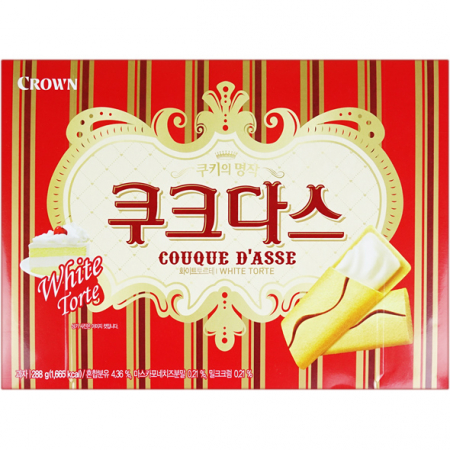 Snacksㅣ과자 - Couque Dasse (White Torte) 72g Orion