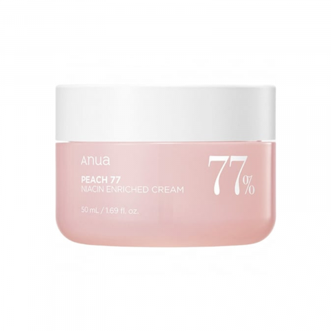 CosmeticeㅣK-Beauty - Crema cu 77% extract de piersica si niacinamide, 50ml | Anua