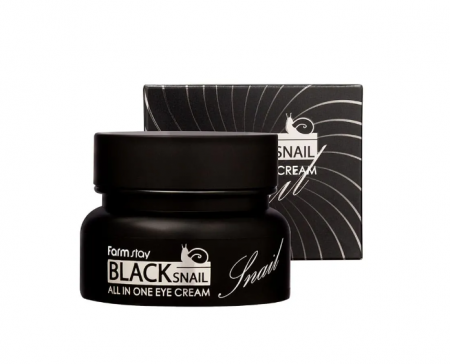 CosmeticeㅣK-Beauty - FARMSTAY Black Snail All In One Eye Cream 50ml