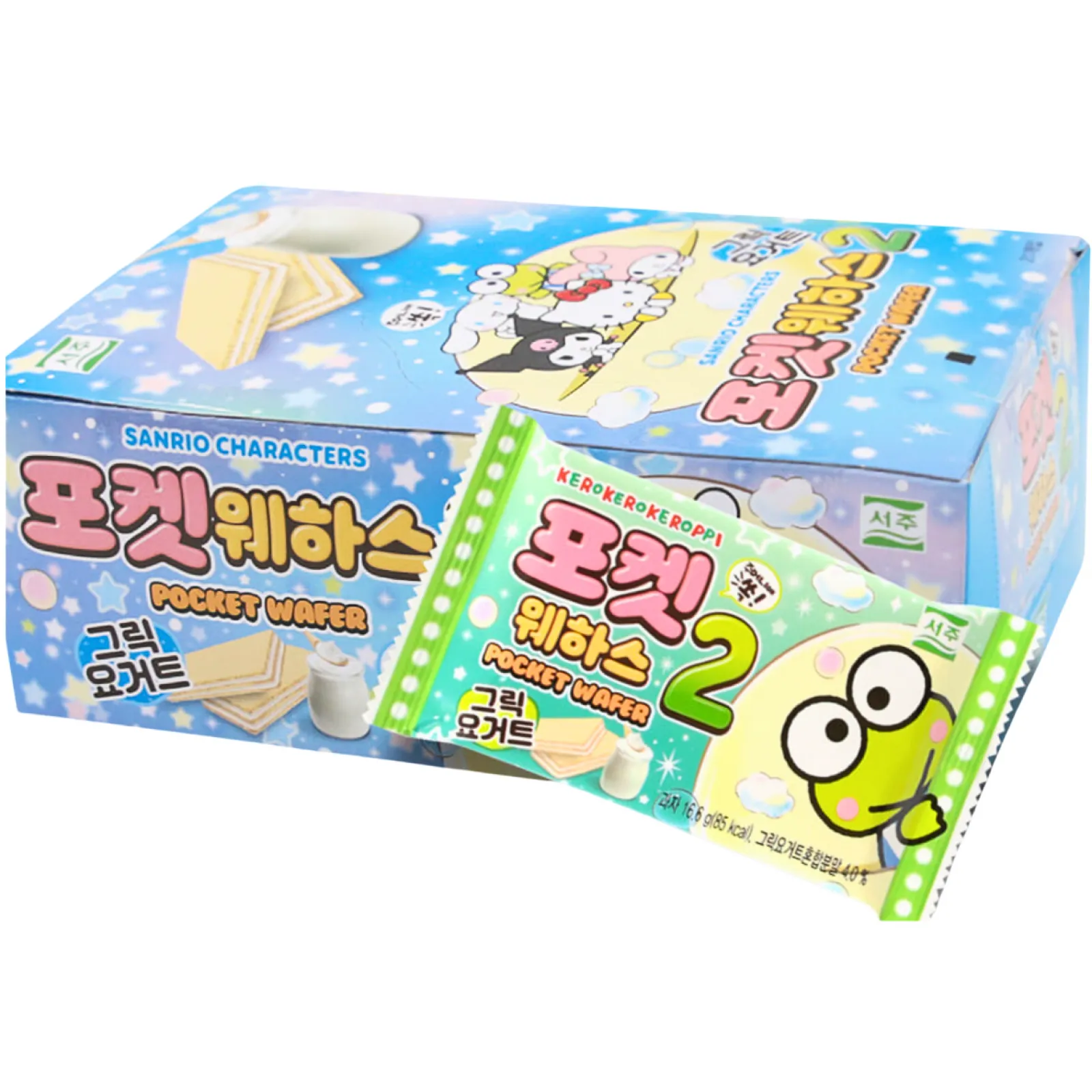 Prăjituri - Greek Yoghurt Pocket Wafer 16.6g Sanrio