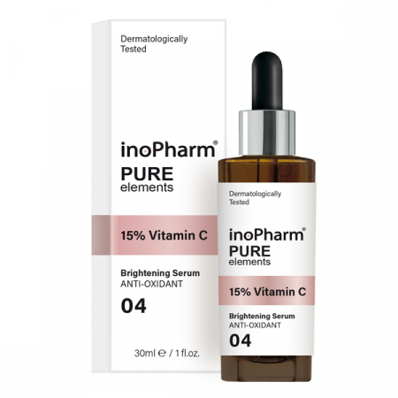 CosmeticeㅣK-Beauty - InoPharm Pure Elements Face Serum with 15% Vitamin C 30ml