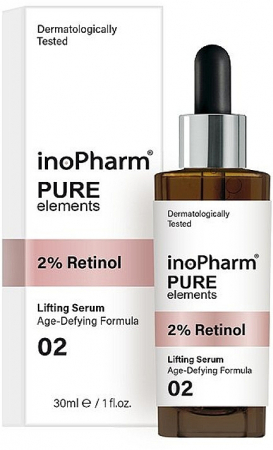 CosmeticeㅣK-Beauty - InoPharm Pure Elements Face Serum with 2% retinol 30ml