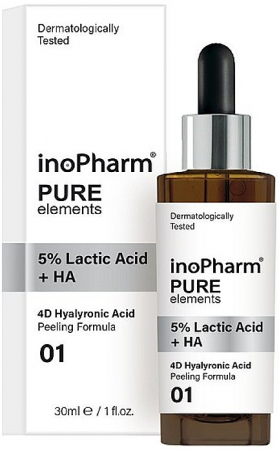 CosmeticeㅣK-Beauty - InoPharm Pure Elemets Face Peeling  with 5%  Lactic Acid