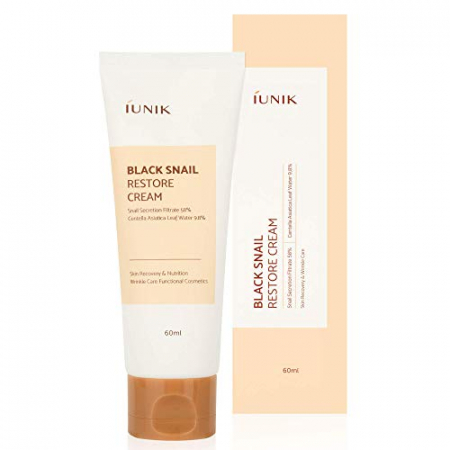 CosmeticeㅣK-Beauty - IUNIK Black Snail Restore Cream 60ml