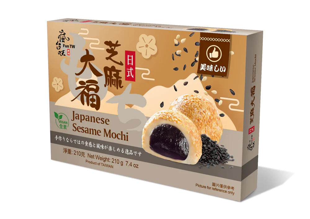 Mochi - Japanese Mochi Sesame 210g Huang Ju