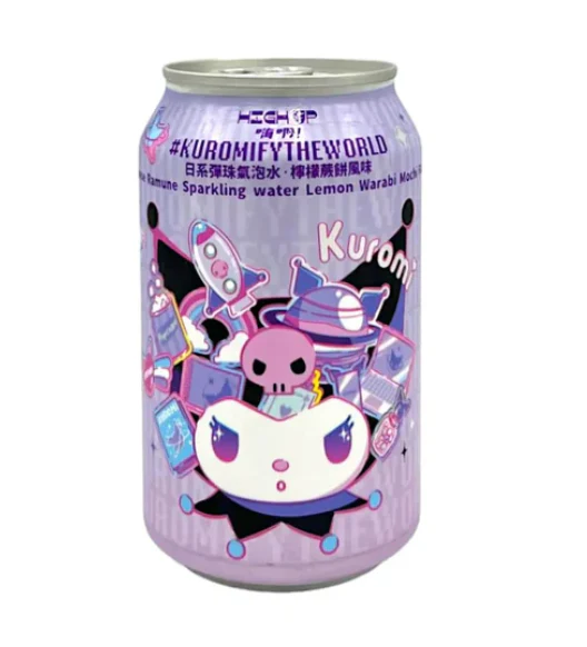 Băuturiㅣ음료 - Kuromi Lemon Flavoured Ramune 330ml HIGHUP