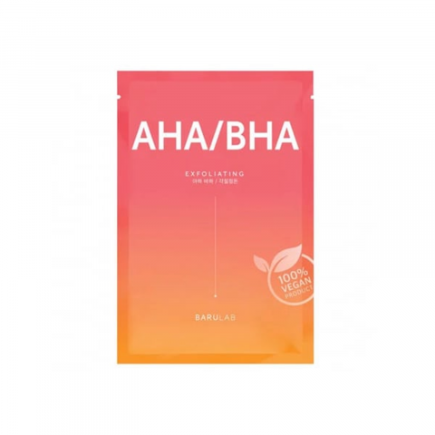 CosmeticeㅣK-Beauty - Masca tip servetel vegana cu AHA si BHA, 23g | Barulab