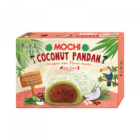 Mochi - Mochi Coconut Pandan w/ Red Bean 180g BH