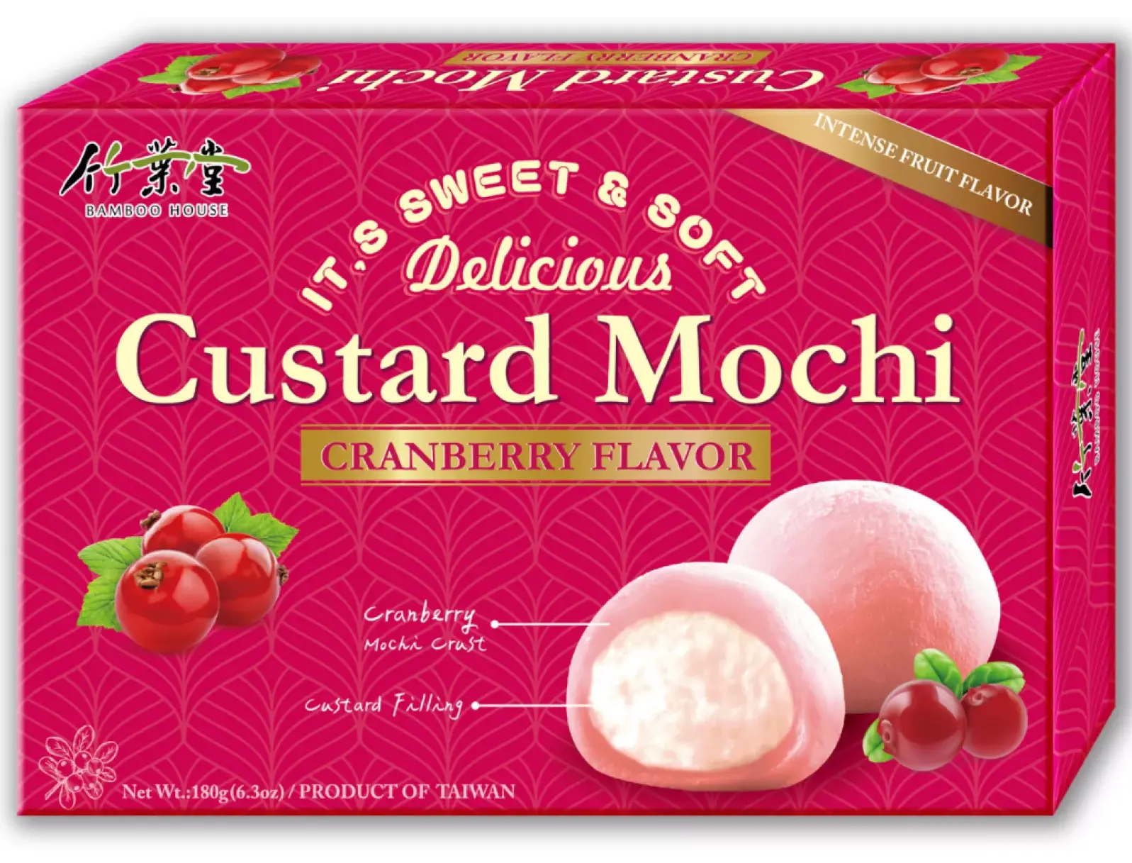 Mochi - Mochi Custard Cranberry 180g BH