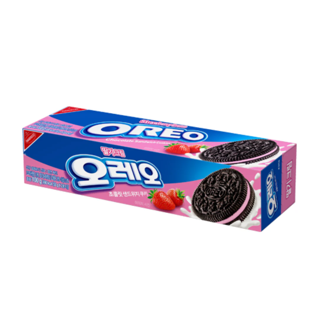 Biscuiți - Oreo Strawberry Cream 100g Dongseo