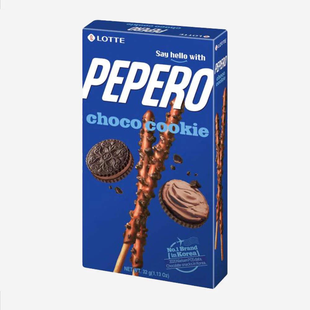 Biscuiți - Pepero Choco Cookie 32g Lotte