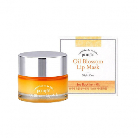 CosmeticeㅣK-Beauty - PETITFEE Oil Blossom Lip Mask 15g Sea Buckthorn Oil