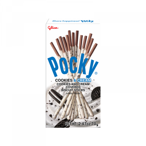 Biscuiți - Pocky Cookies & Cream 45g Glico