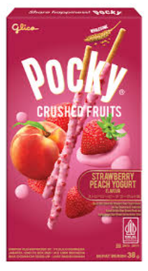 Ciocolate - Pocky Crushed Strawberry Peach 38g Glico