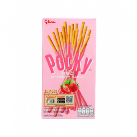 Biscuiți - Pocky cu capsuni 55g Glico