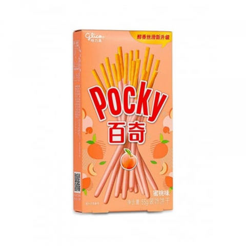 Biscuiți - Pocky cu piersica 55g Glico