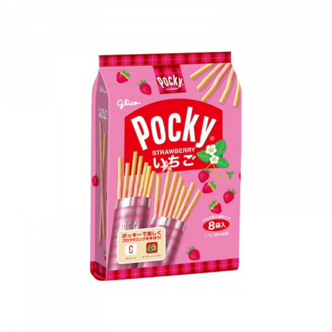 Biscuiți - Pocky Strawberry Chocolate 114g Glico