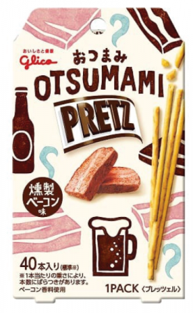 Biscuiți - Pretz Otsumami Smoked Bacon 40g Glico