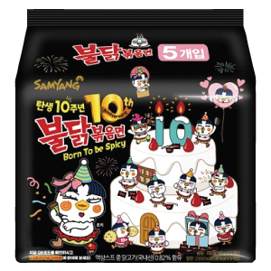 Pungă - Ramen Buldak Original Set Aniversare 10 ANI - 5pck Oferta