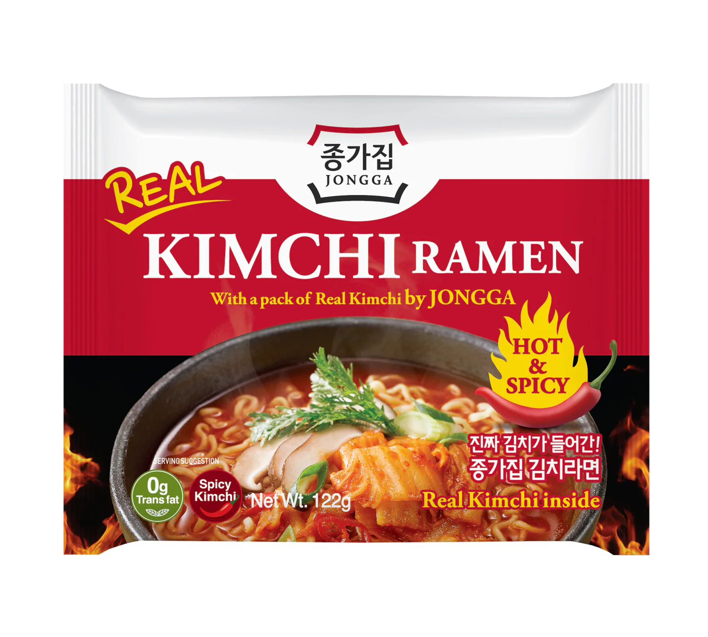 Pungă - Ramen Real Kimchi 122g JONGGA