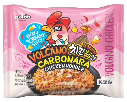 Ramyunㅣ라면 - Ramen Volcano Chicken Carbonara 130g Paldo