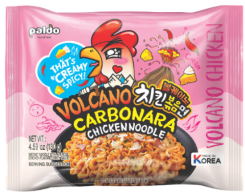 Ramyunㅣ라면 - Ramen Volcano Chicken Carbonara 130g Paldo