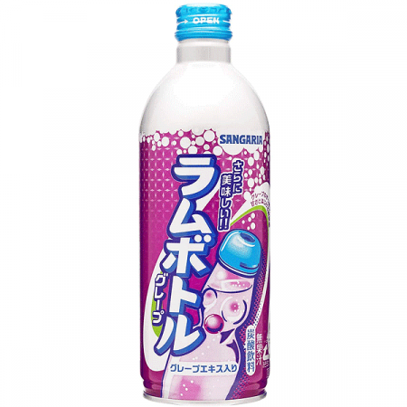Soda - Ramune Grape Soda 500ml Sangaria