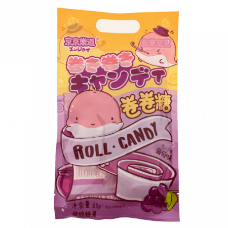 Bomboane - Roll'Up Candy Grape 88g Ennjoi