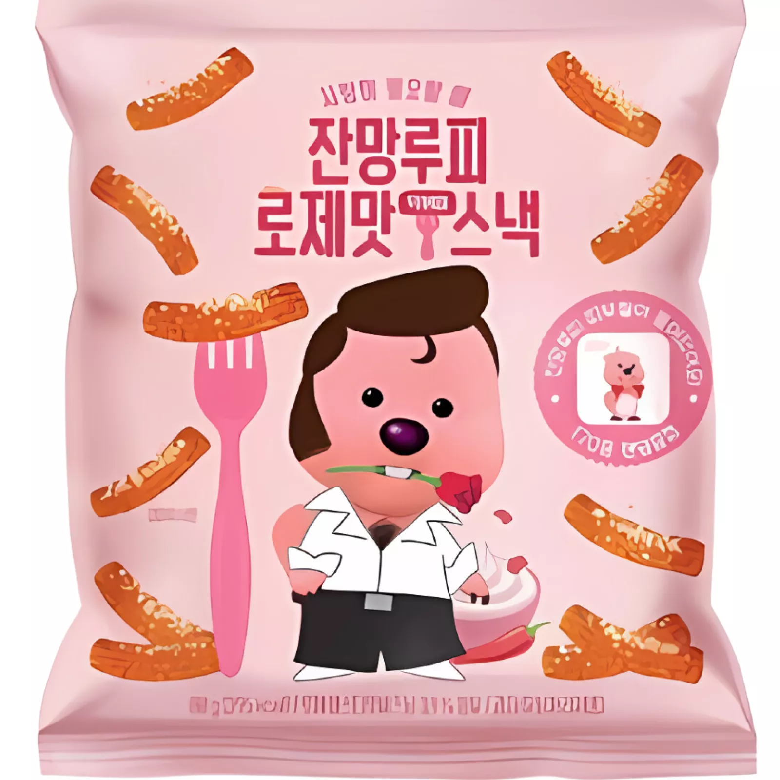 Snacksㅣ과자 - Rose Topokki Chips 80g ZANMANG