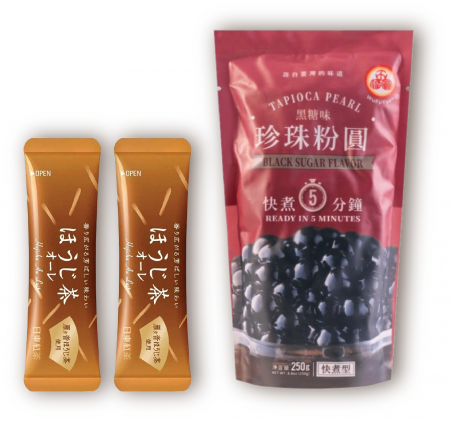 Instant - Set Tapioca Black Sugar 5min & Hoji Tea