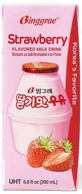 Lapte - Strawberry Milk 200ml Binggrae