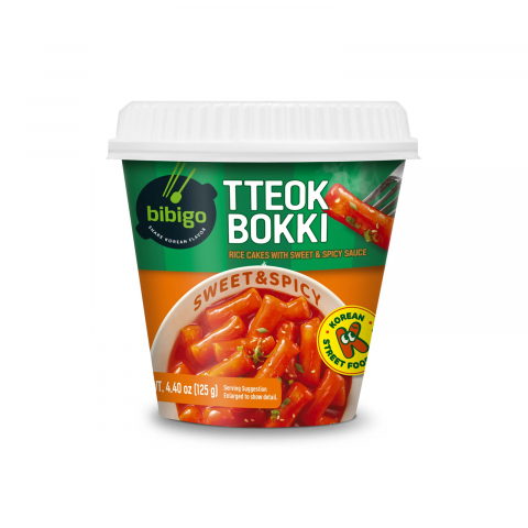 Cupă - Topokki Cup Sweet & Spicy 125g Bibigo