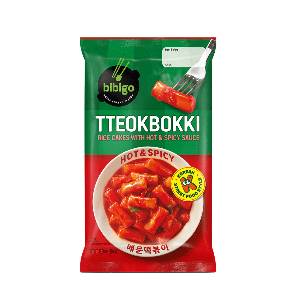 Tăițeiㅣ면 - Topokki Pouch Hot & Spicy 360g Bibigo