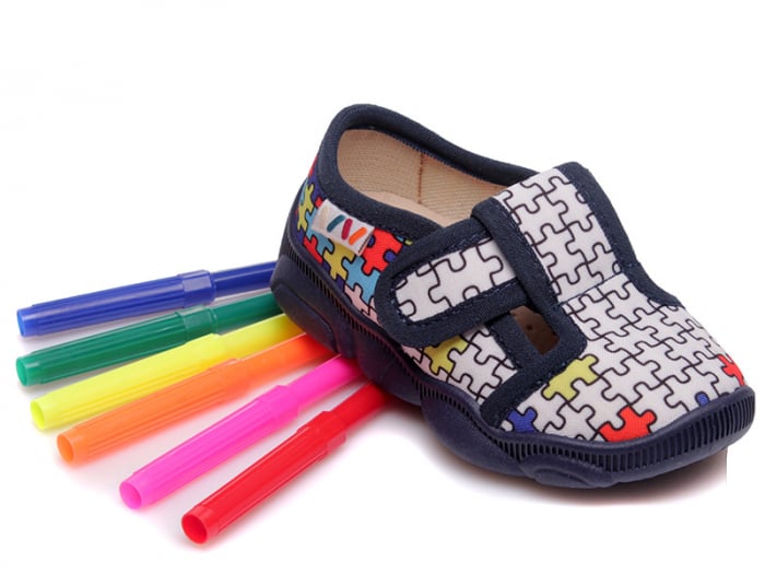 Papuci Cu Imprimeu Pentru Colorat Puzzle C107850027 [1]