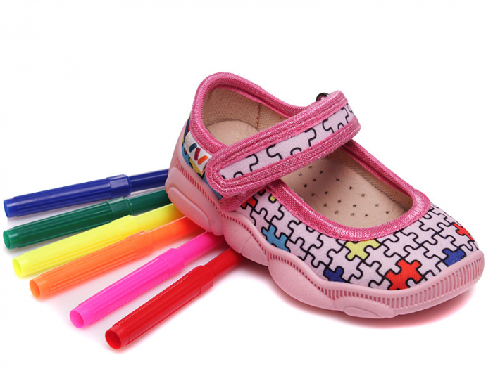 Papuci Cu Imprimeu Pentru Colorat Puzzle C107850034 [1]