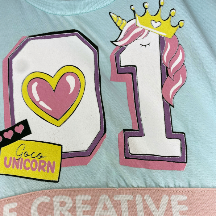 Rochie Fetite Unicorn Curcubeu [3]