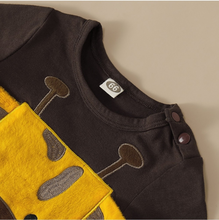 Salopeta Maro Cu Girafa Baieti 3-12 Luni [4]