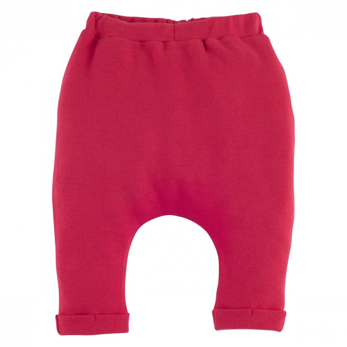 Set 2 Pantaloni Bebelusi Rosu Si Gri Cu Dungi [3]