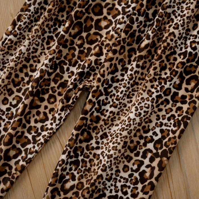 Set Bluza Bej Si Pantaloni Leopard Fete 18 Luni-5 Ani [3]