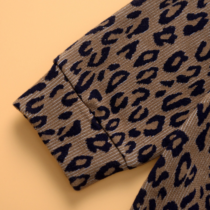 Set Bluza Leopard Si Pantaloni Pentru Fete 2-5 Ani [4]